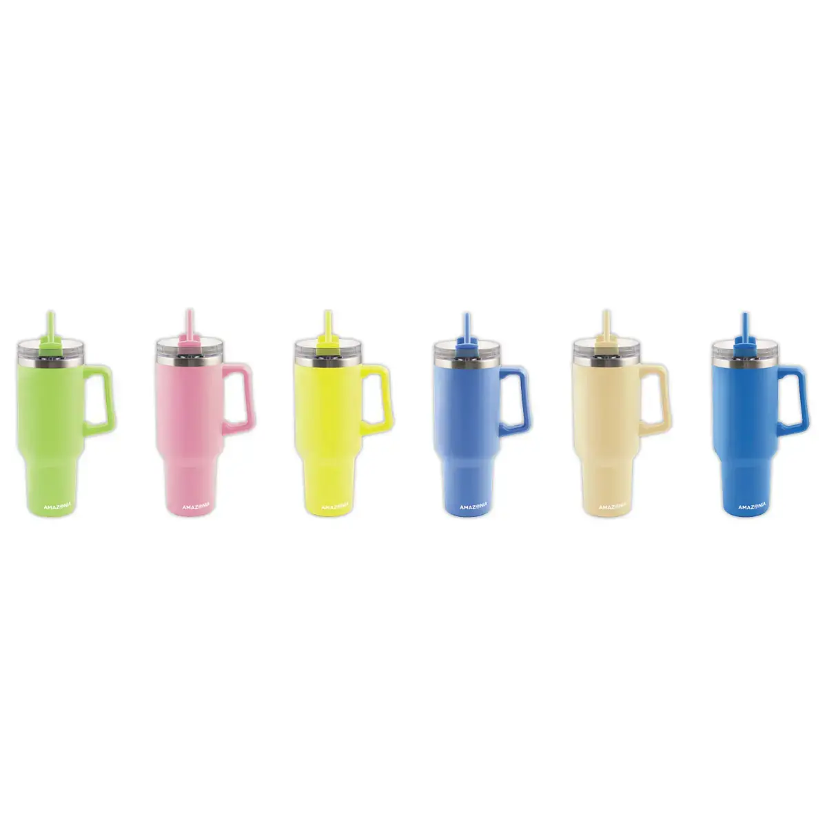 Mug coloré isotherme avec anse 1,2L coloris assortis photo du produit