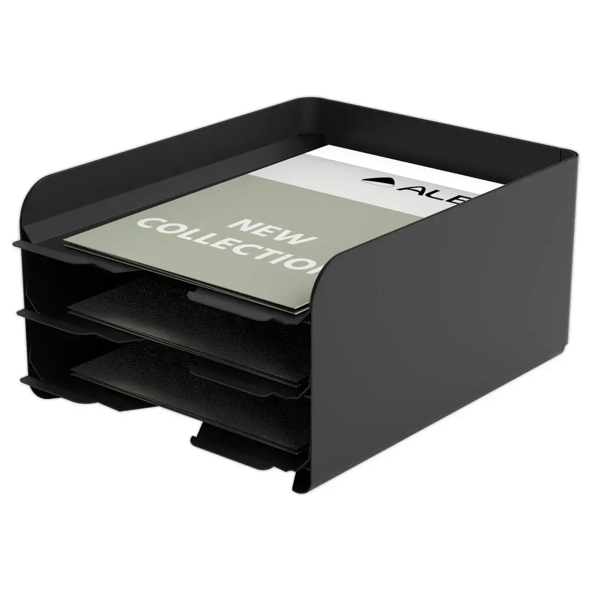 Module de classement 3 tiroirs Noir- O'Desk photo du produit