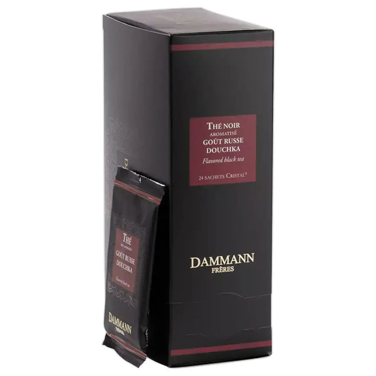 24 Dammann Th&eacute; Noir Go&ucirc;t Russe 24 sachets photo du produit