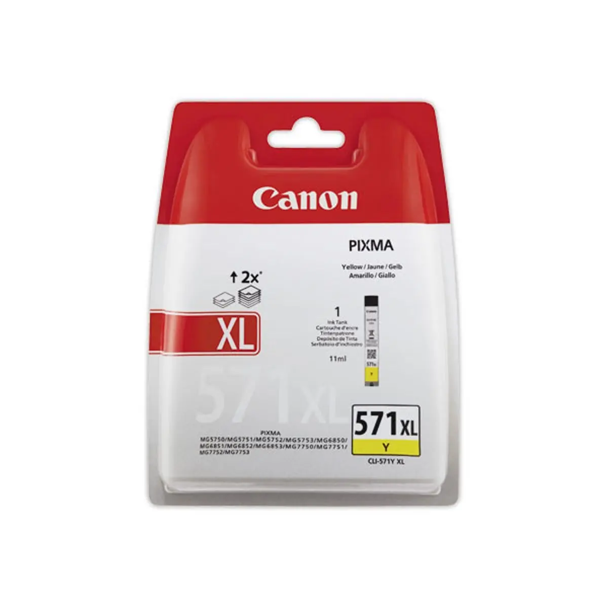 Cartouche CANON CLI-571XL jaune photo du produit