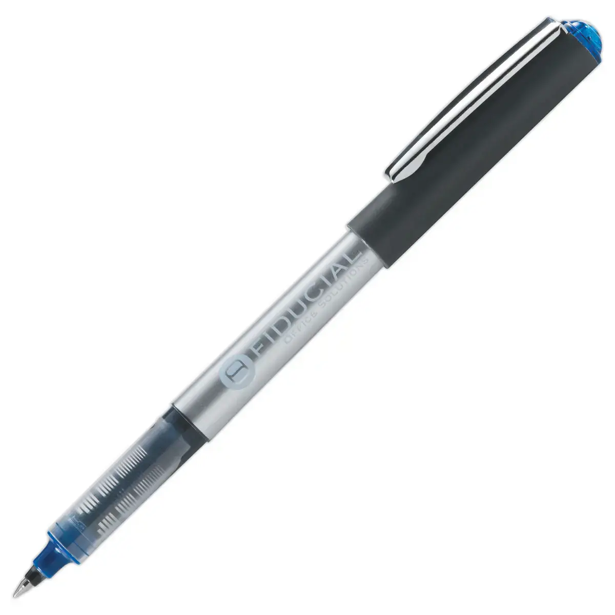 Roller pointe en m&eacute;tal &eacute;criture moyenne - Bleu - Fiducial photo du produit