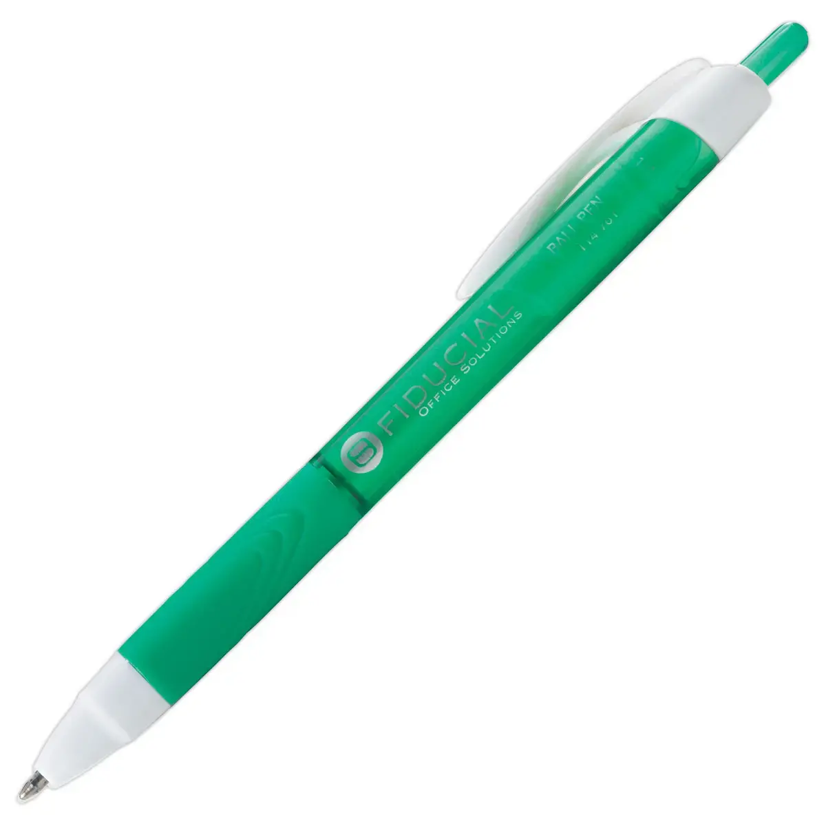 Stylo bille r&eacute;tractable Fiducial Grip - Ecriture moyenne - Vert photo du produit
