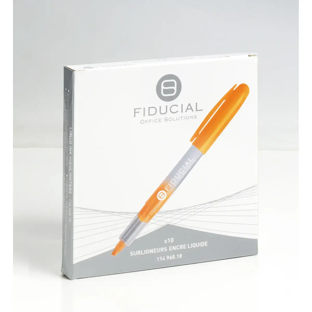 Surligneur de poche &agrave; encre liquide - Orange - Fiducial photo du produit