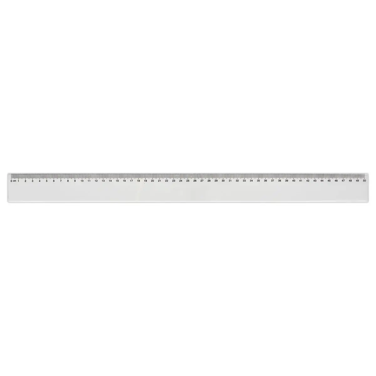 Règle de bureau simple en plastique - 50 cm photo du produit