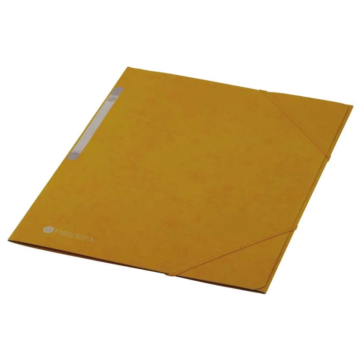 Chemise 3 rabats à élastique en carte rigide - Jaune - FIDUCIAL photo du produit