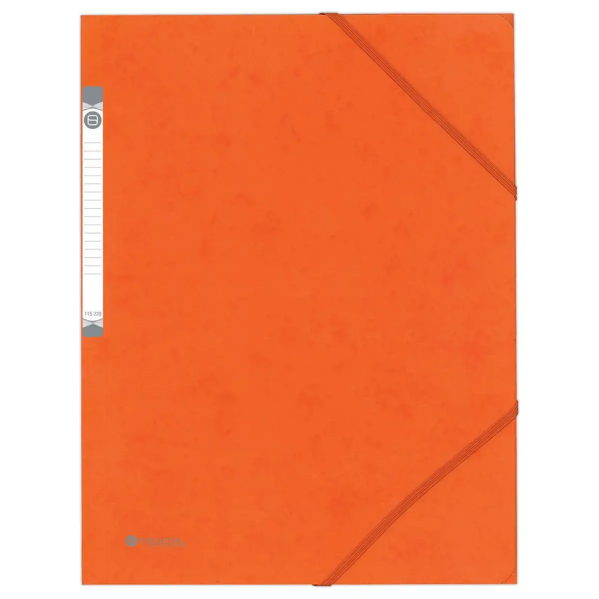 Chemise 3 rabats à élastique en carte rigide - Orange - Fiducial photo du produit