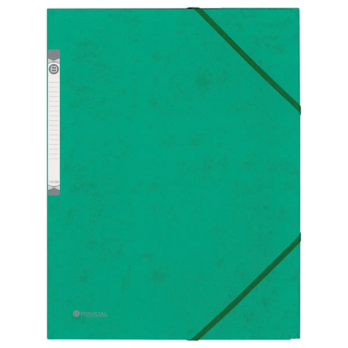 Chemise 3 rabats &agrave; &eacute;lastique en carte rigide - Vert - Fiducial photo du produit
