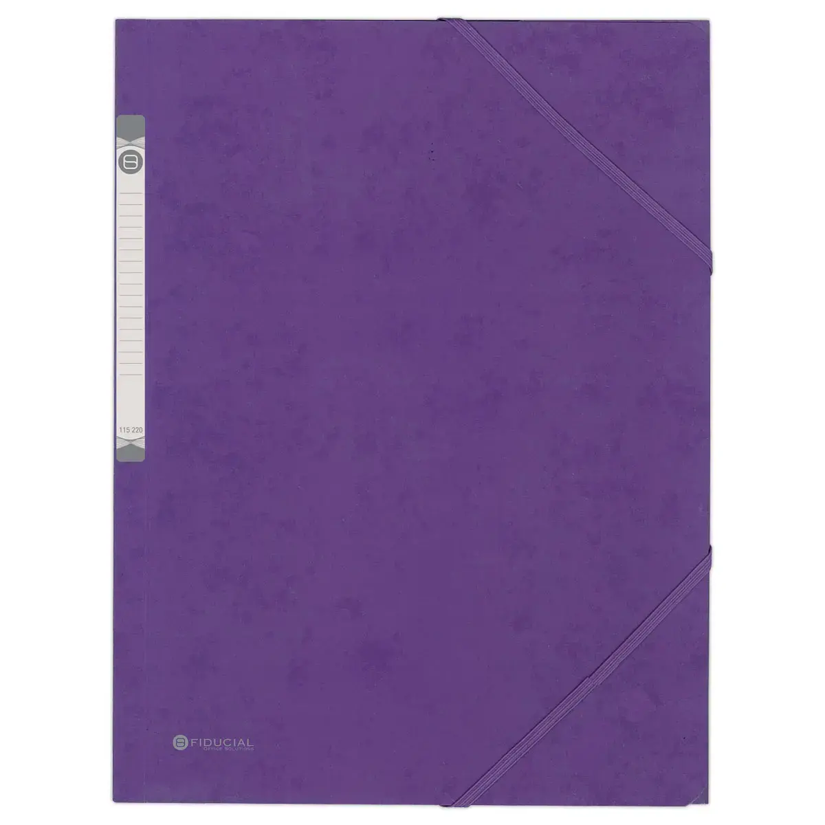 Chemise 3 rabats à élastique en carte rigide - Violet - Fiducial photo du produit