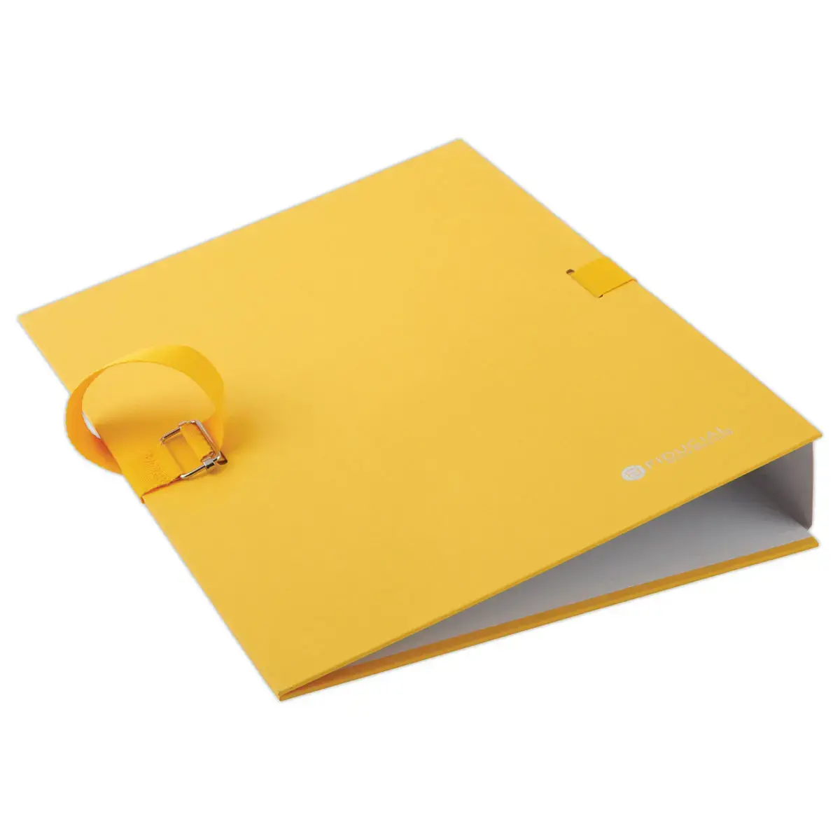 Chemise &agrave; sangle et rabat -  A4 - Jaune - Fiducial photo du produit