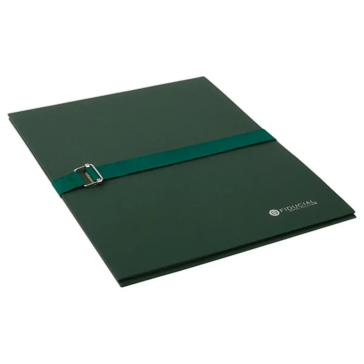 Chemise à sangle et rabat - A4 - Vert foncé - Fiducial photo du produit