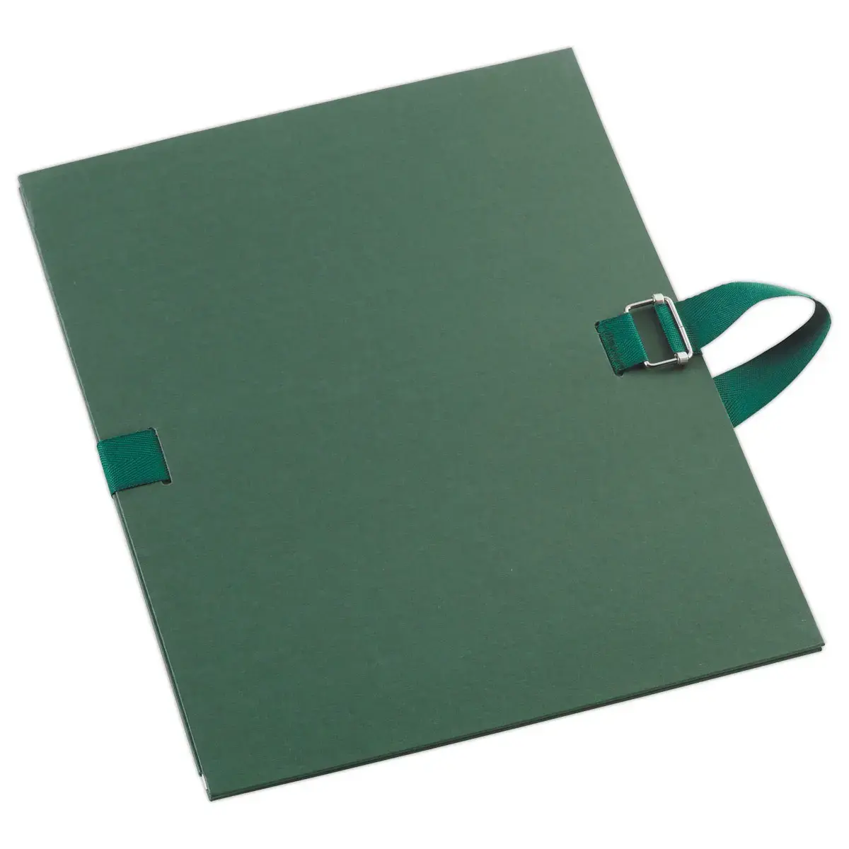 Chemise à sangle et rabat - A4 - Vert foncé - Fiducial photo du produit