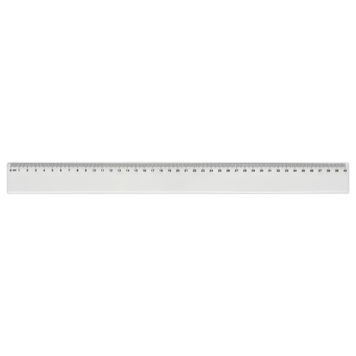 R&egrave;gle de bureau simple en plastique  - 40 cm photo du produit