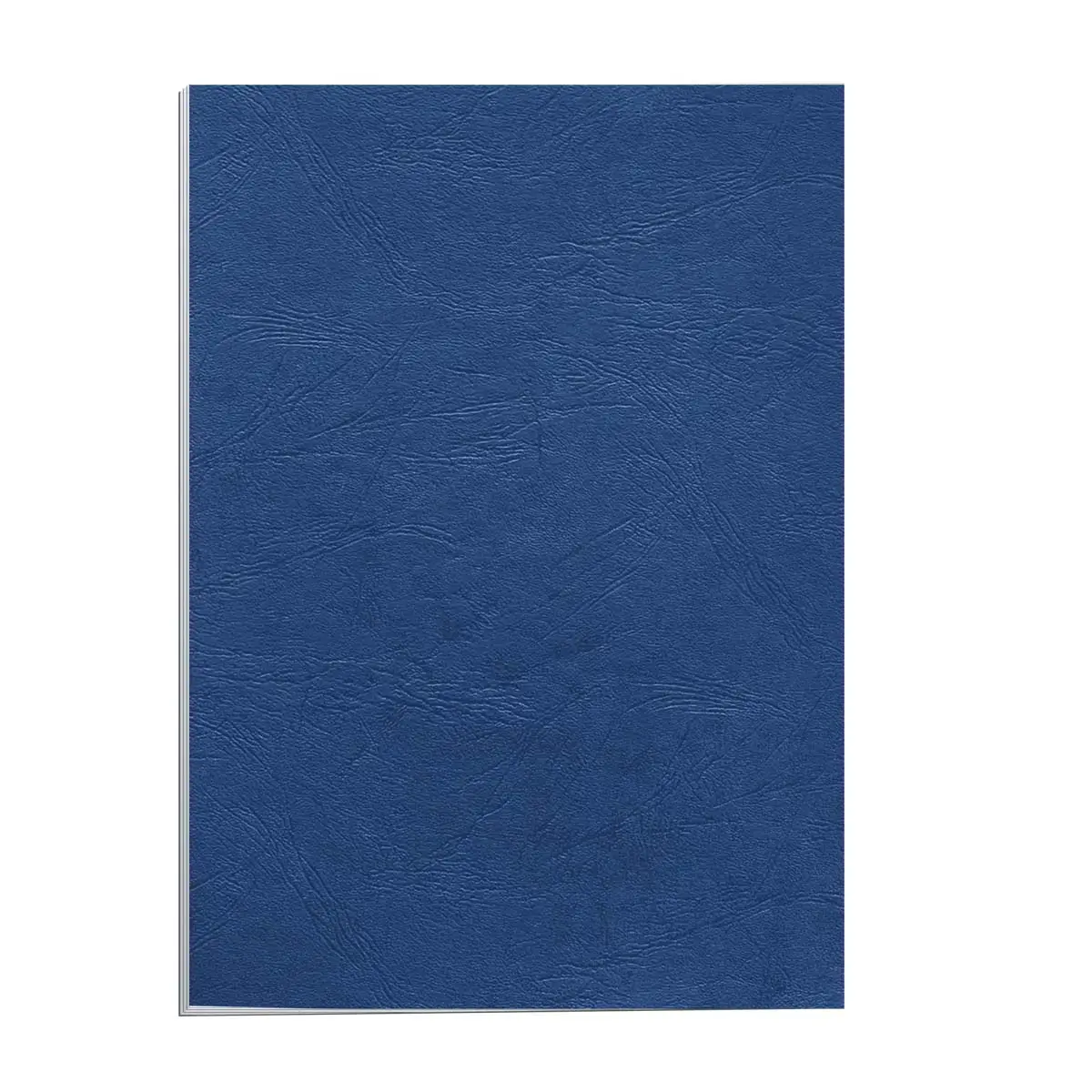 100 Couvertures A4 grain cuir- bleu - Fellowes photo du produit