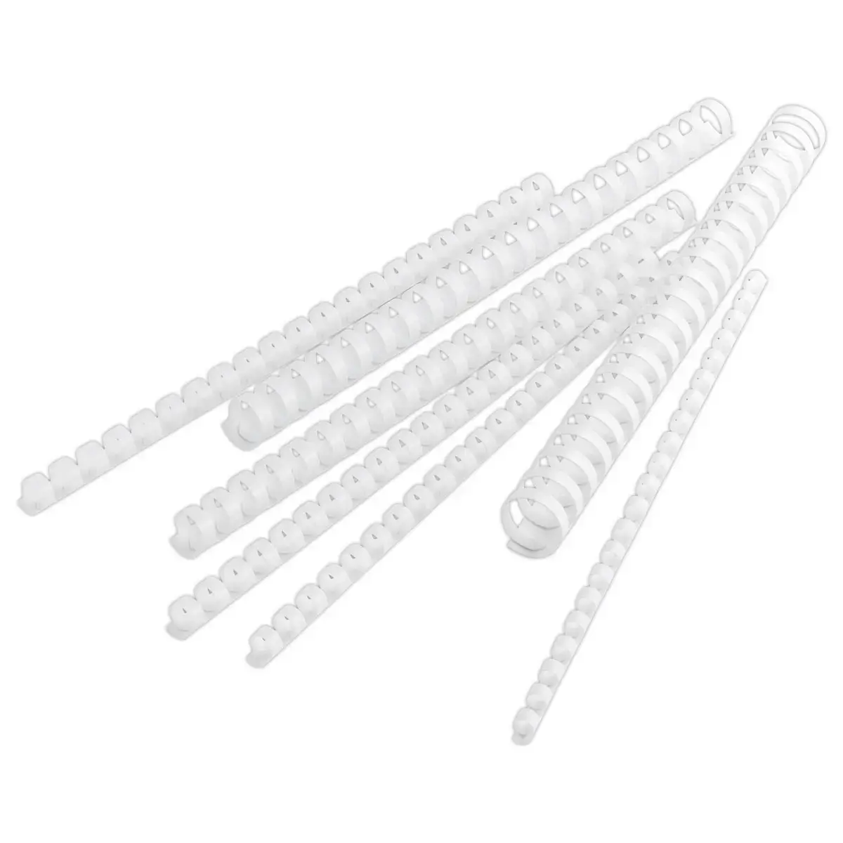 100 Reliures rondes en plastique 21 anneaux - Ø 19 mm - Blanc - Access photo du produit