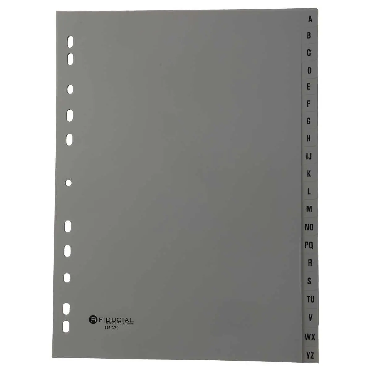 Jeu d'intercalaires alphab&eacute;tiques - A4+ - 20 touches - Gris - Fiducial photo du produit