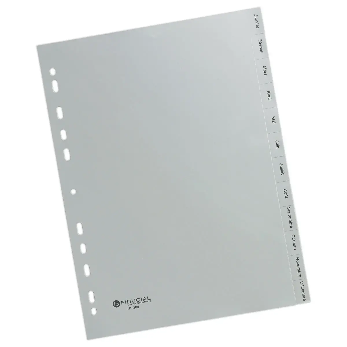 Jeu d'intercalaires mensuels A4 12 onglets - Fiducial photo du produit