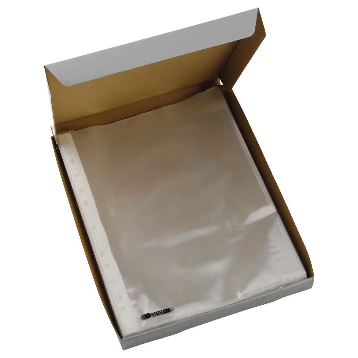 100 Pochettes perforées en polypropylène 6,5/100e lisse - FIDUCIAL photo du produit