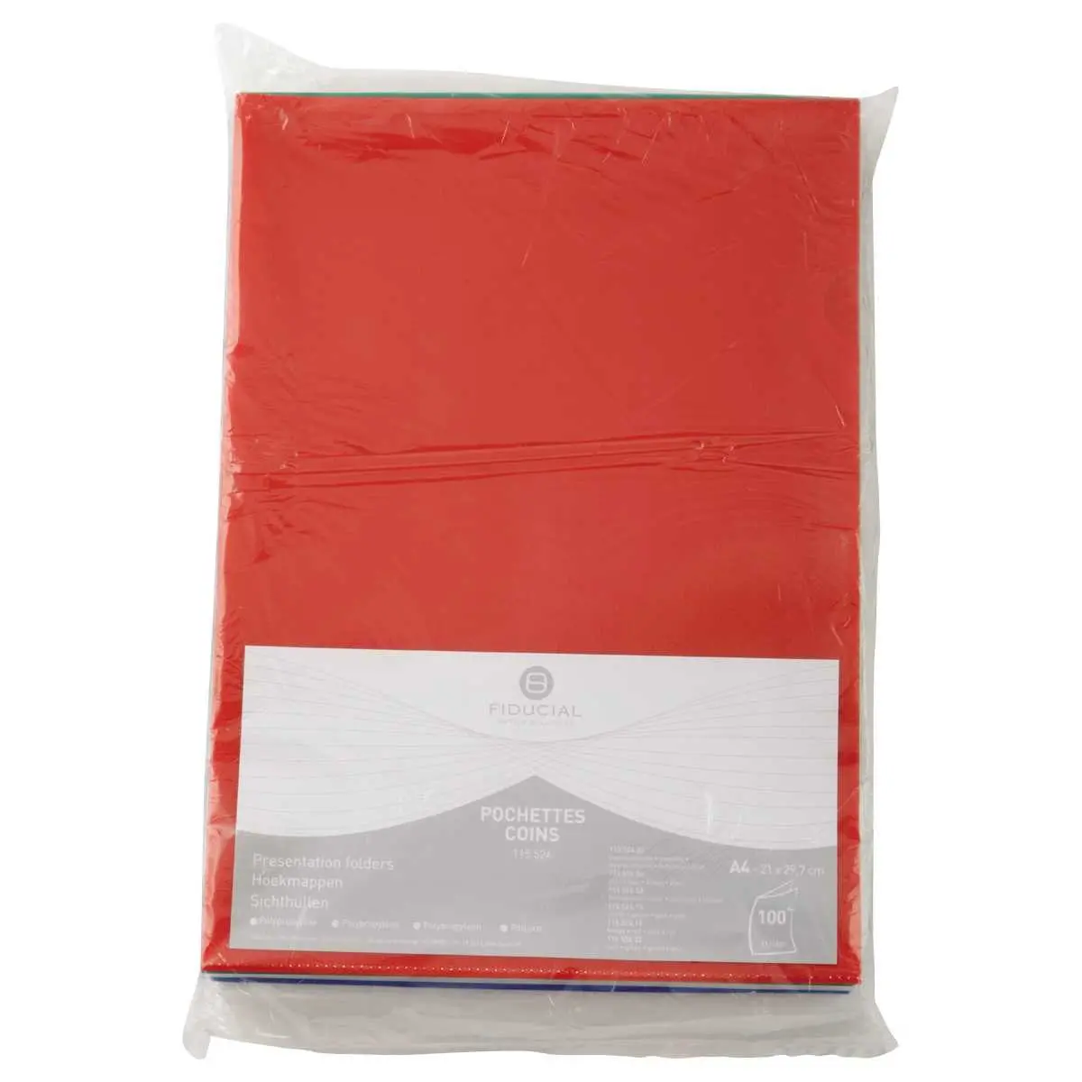 100 Pochettes coins 11/100e Assortis - Fiducial photo du produit