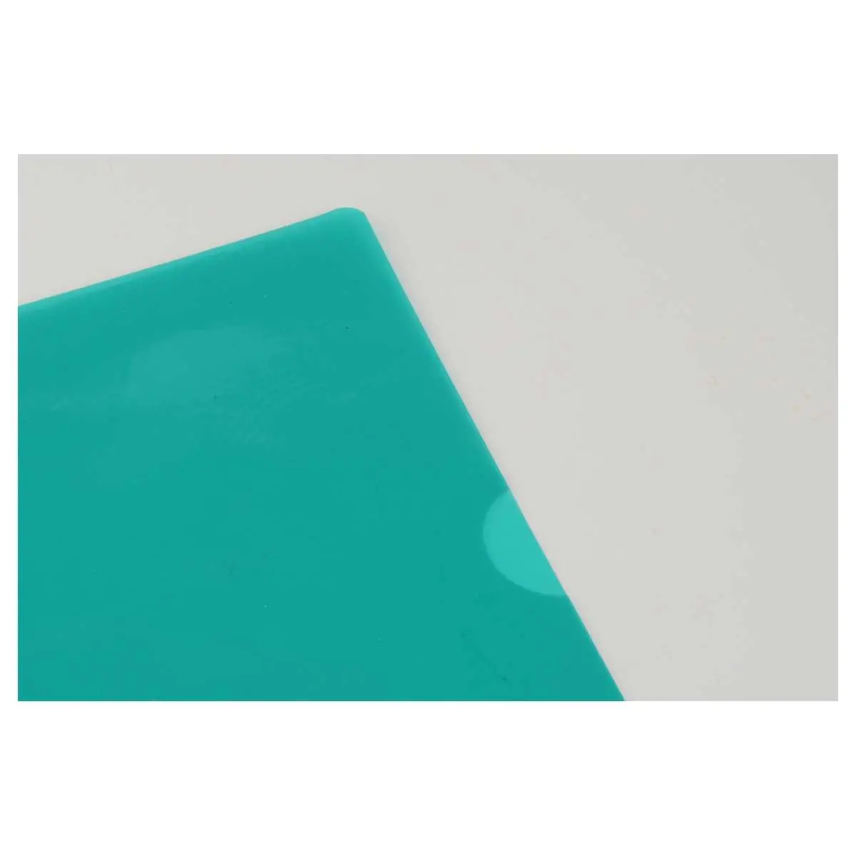 10 Pochettes coin transparentes en plastique - Vert - PVC - FIDUCIAL photo du produit