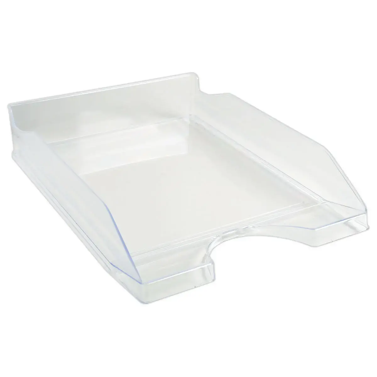 Corbeille &agrave; courrier transparente - Fiducial photo du produit