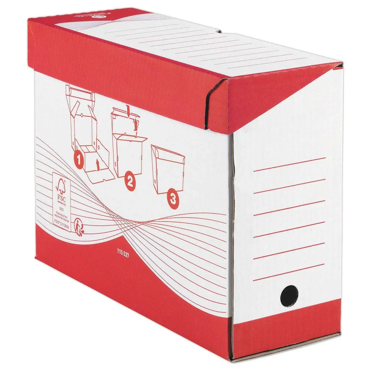 10 Boîtes de classement et d'archives "Consultation" - Dos 12 cm - Fiducial photo du produit