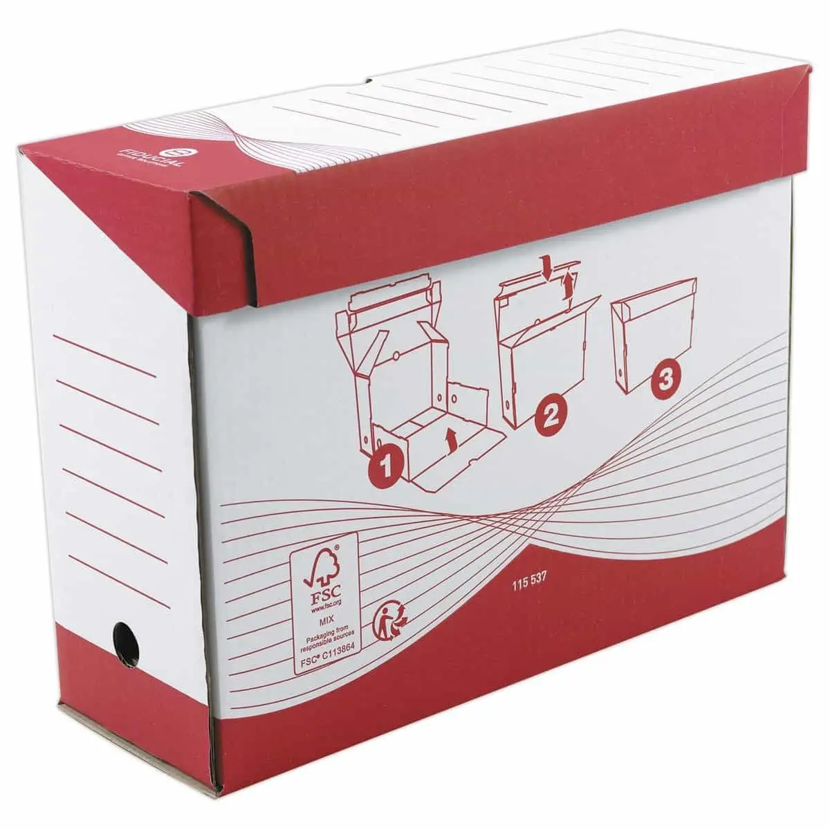 10 Boîtes de classement et d'archives "Consultation" - Dos 12 cm - Fiducial photo du produit