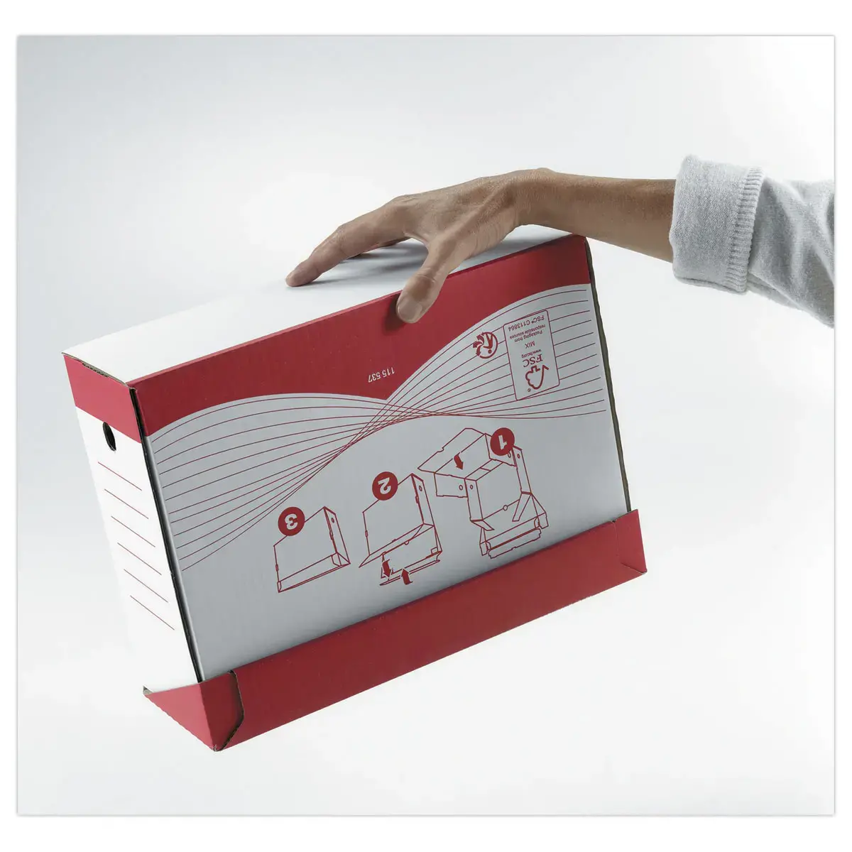 10 Bo&icirc;tes de classement et d'archives "Consultation" - Dos 12 cm - Fiducial photo du produit