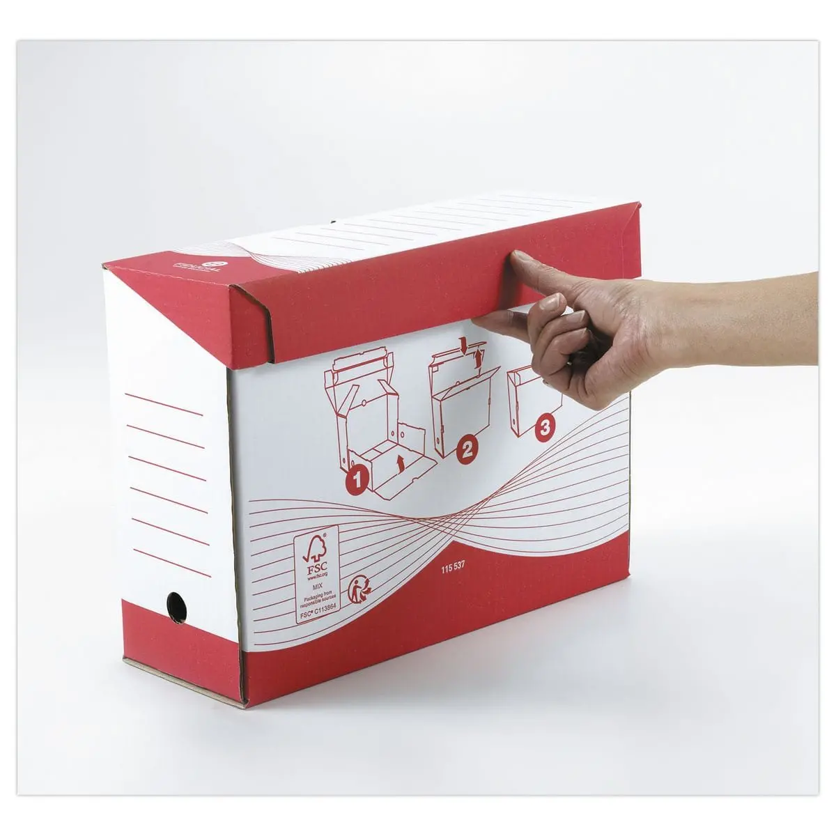 10 Boîtes de classement et d'archives "Consultation" - Dos 12 cm - Fiducial photo du produit