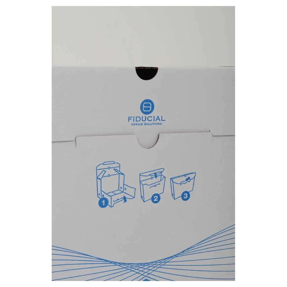 10 Boites &agrave; archives - Dos 10 cm - Bleu photo du produit