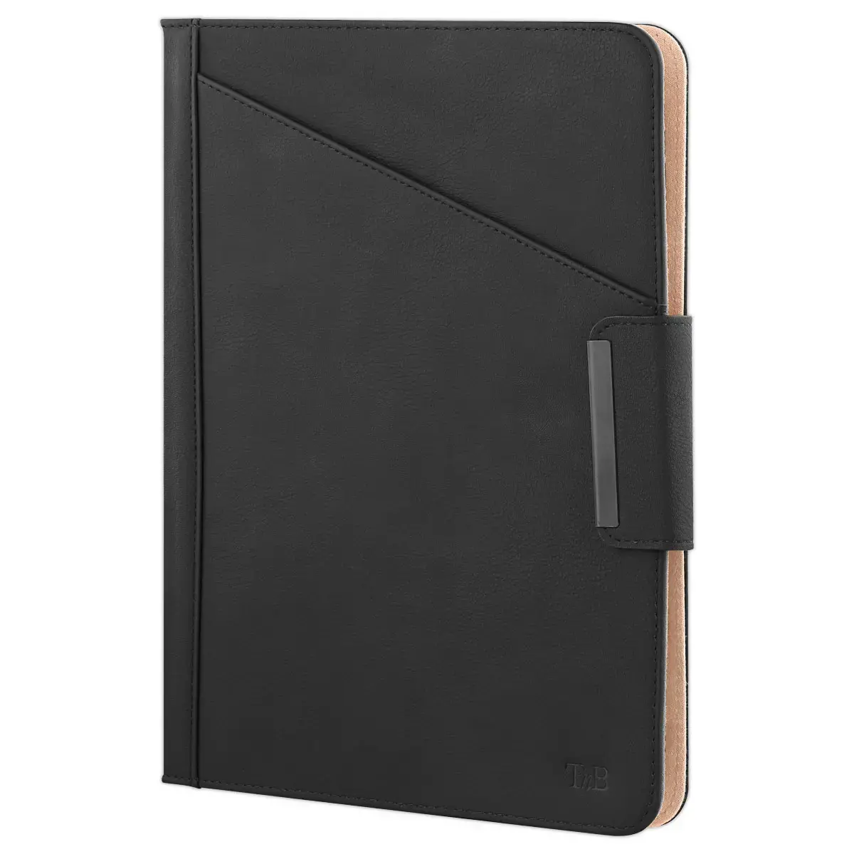 Etui Universelle Folio 10" Noir Smili Cuir & Intérieur doux - T'NB photo du produit