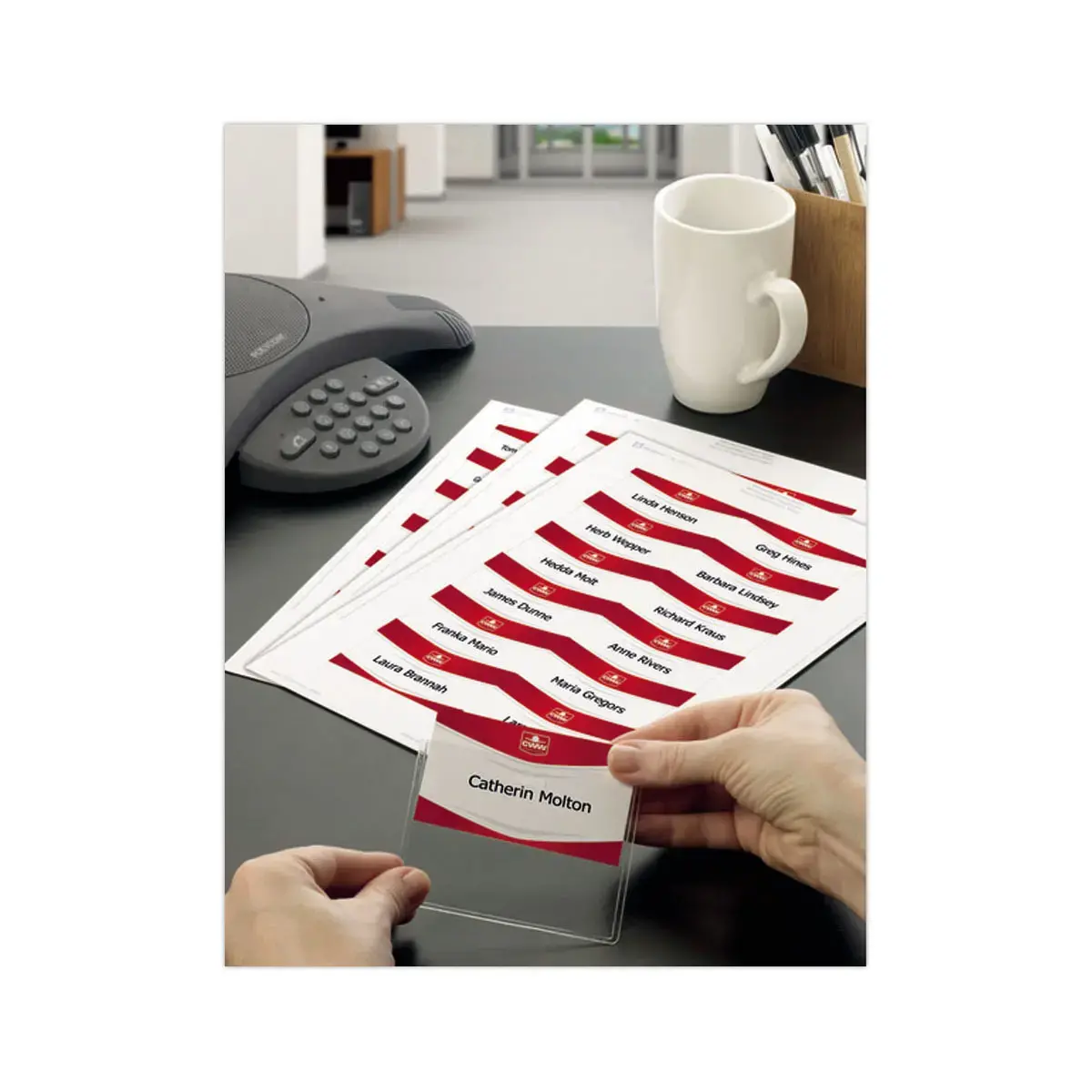 160 Etiquettes pour badges 6 x 9 cm 190 g photo du produit