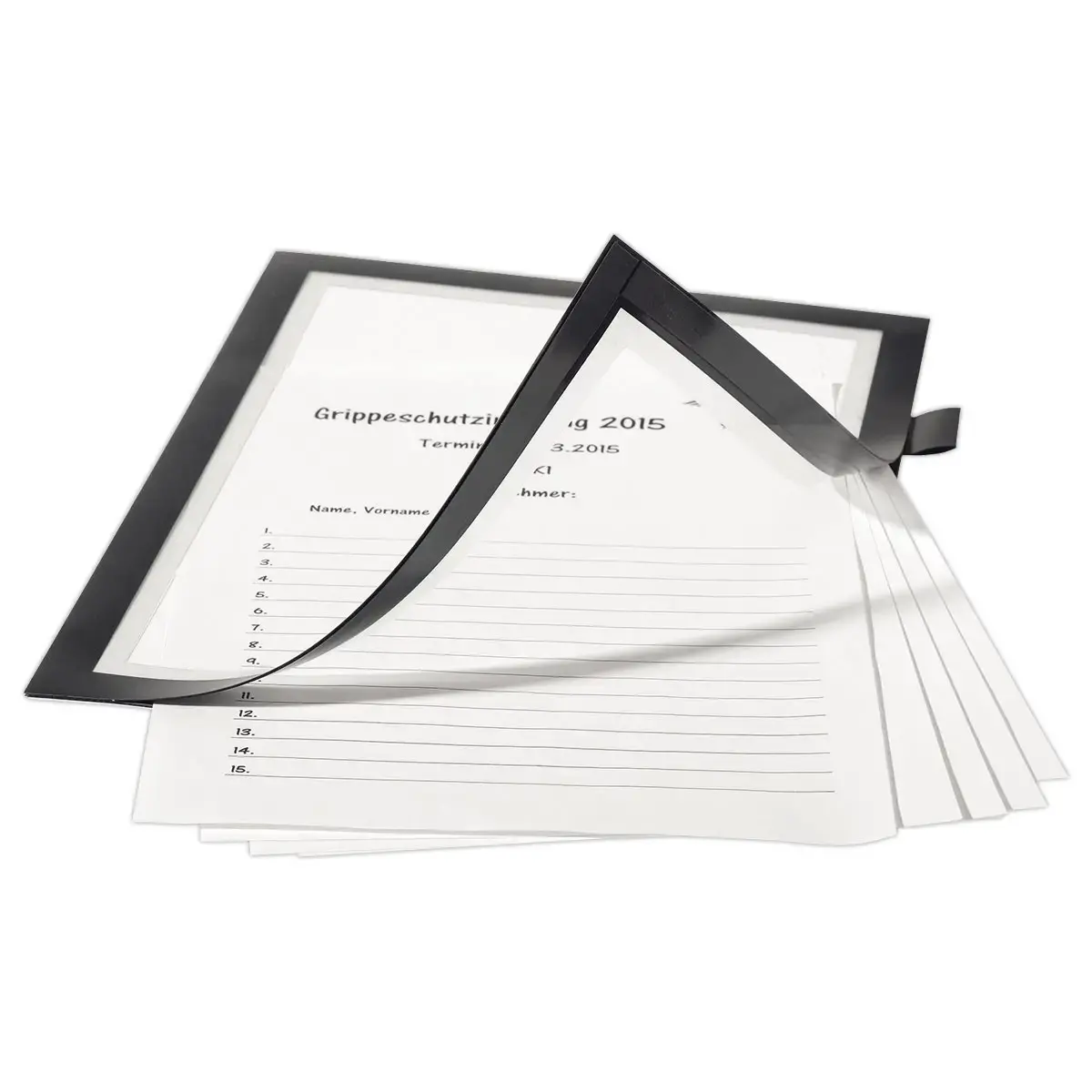 Pochette cadre adhésive Duraframe Note - A4 - Noir - Durable photo du produit