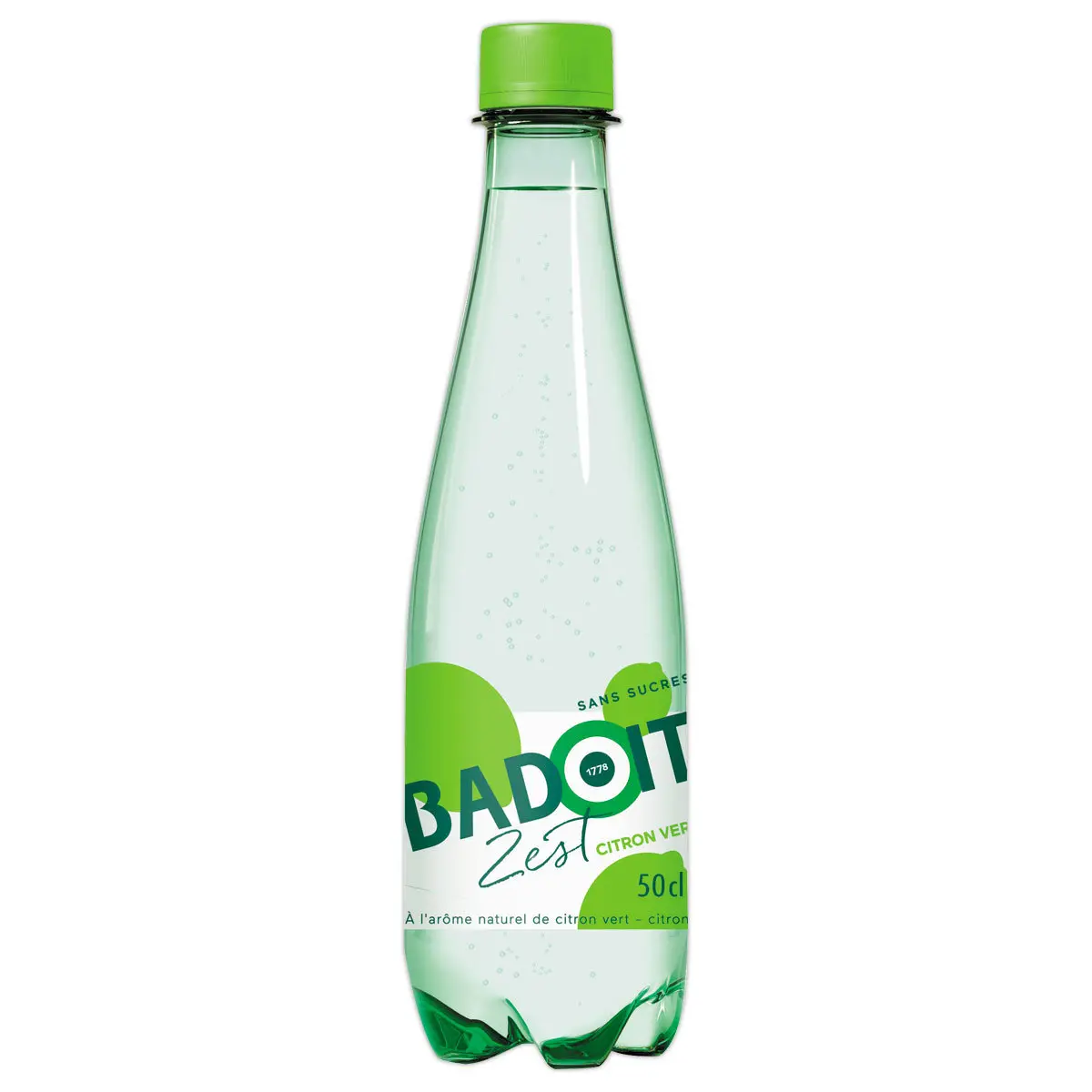 30 Bouteilles eau pétillante - 50 cl - Citron vert - BADOIT photo du produit