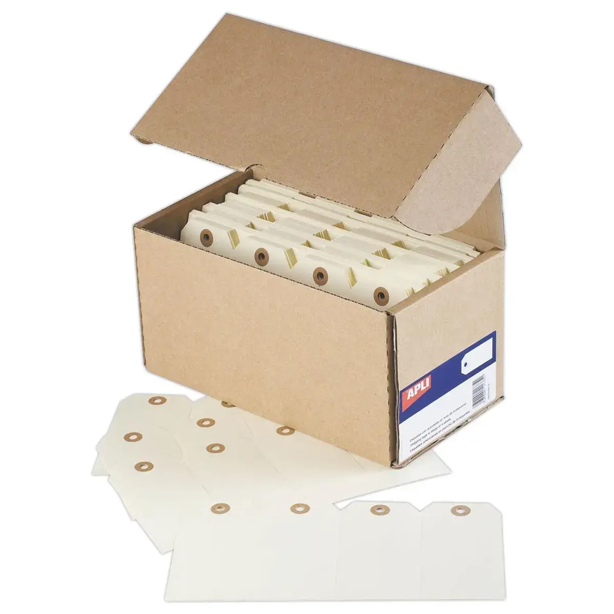 1000 ÉTiquettes américaines à œillet 120 x 57 mm photo du produit