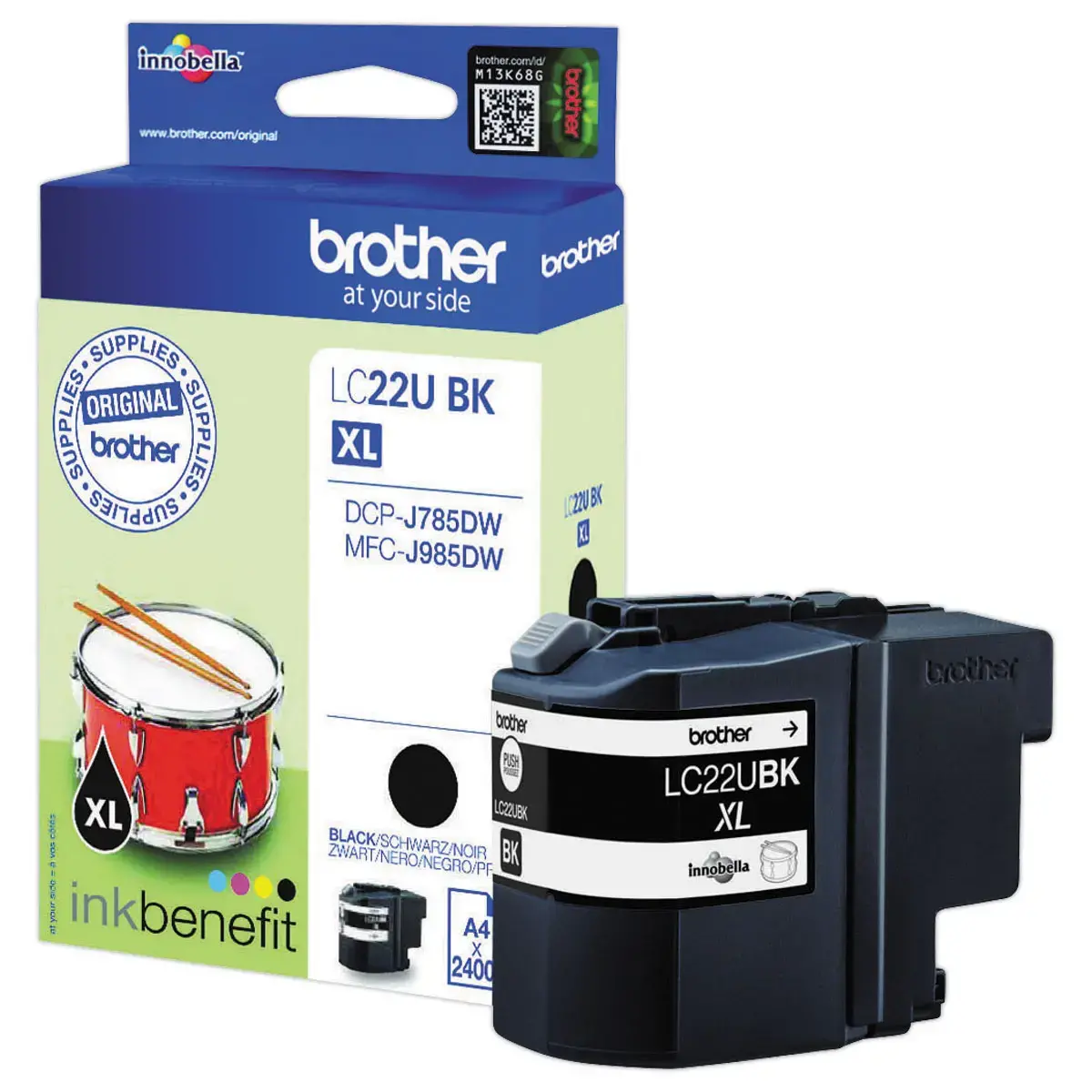 Cartouche Brother LC22UBK noir photo du produit