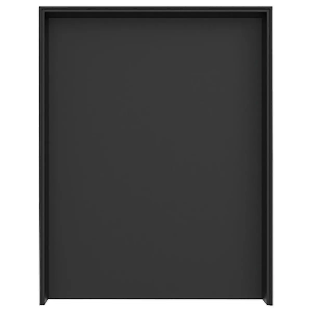 Set de 2 corbeilles &agrave; courrier noires avec trieur de bureau photo du produit