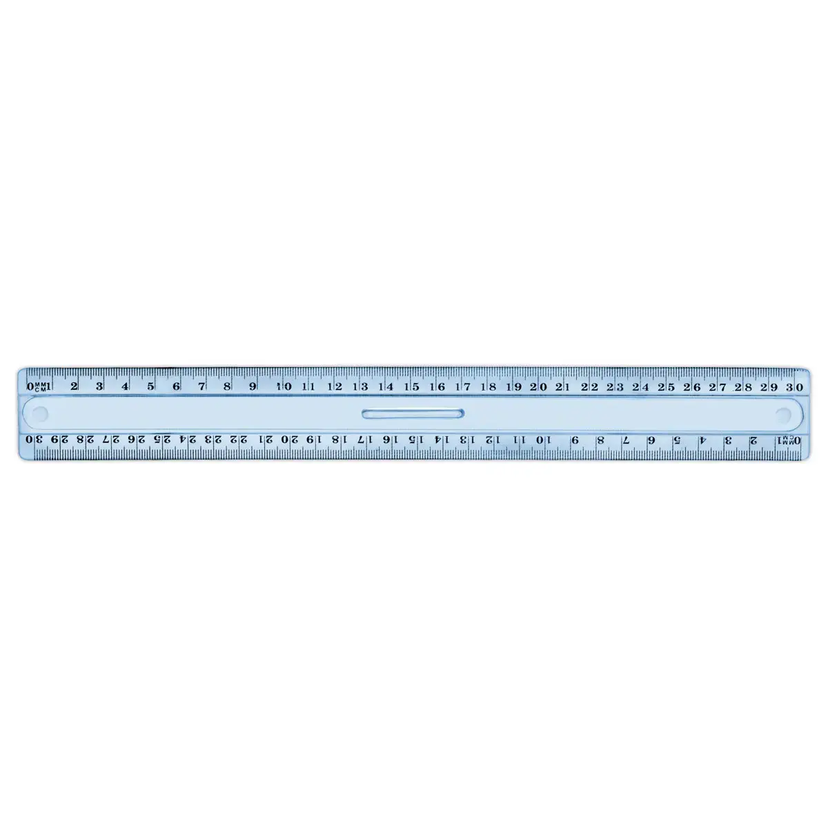 Triple Décimètre Plastique Bleu Incassable - Wonday photo du produit