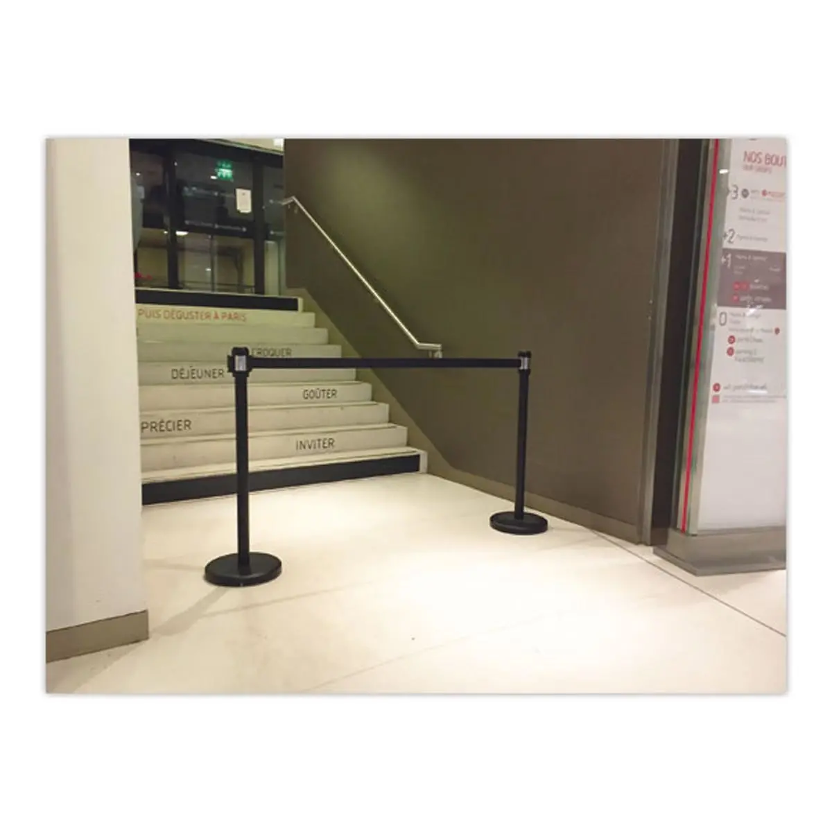 Poteau &agrave; sangle - Noir - VISO photo du produit