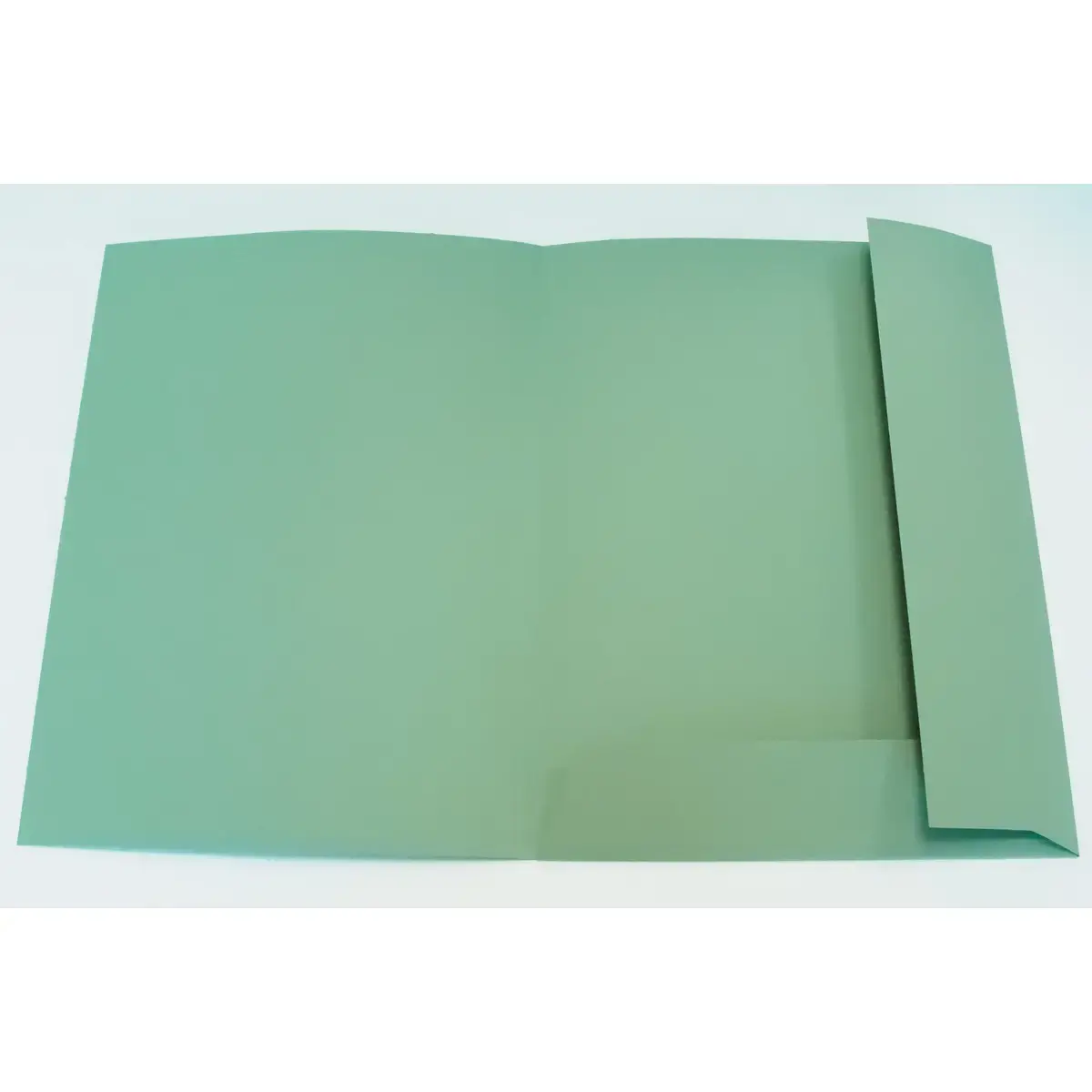 50 Chemises sous-dossier carte 2 rabats - Vert - Fiducial photo du produit