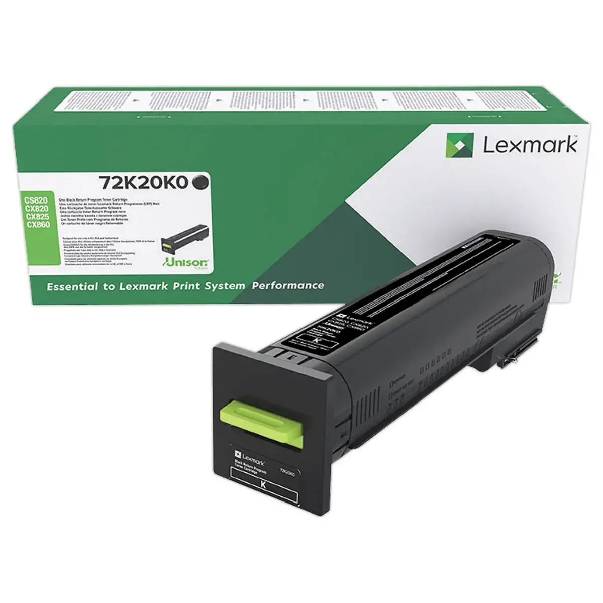 Toner Lexmark 722 noir 72K20K0 photo du produit