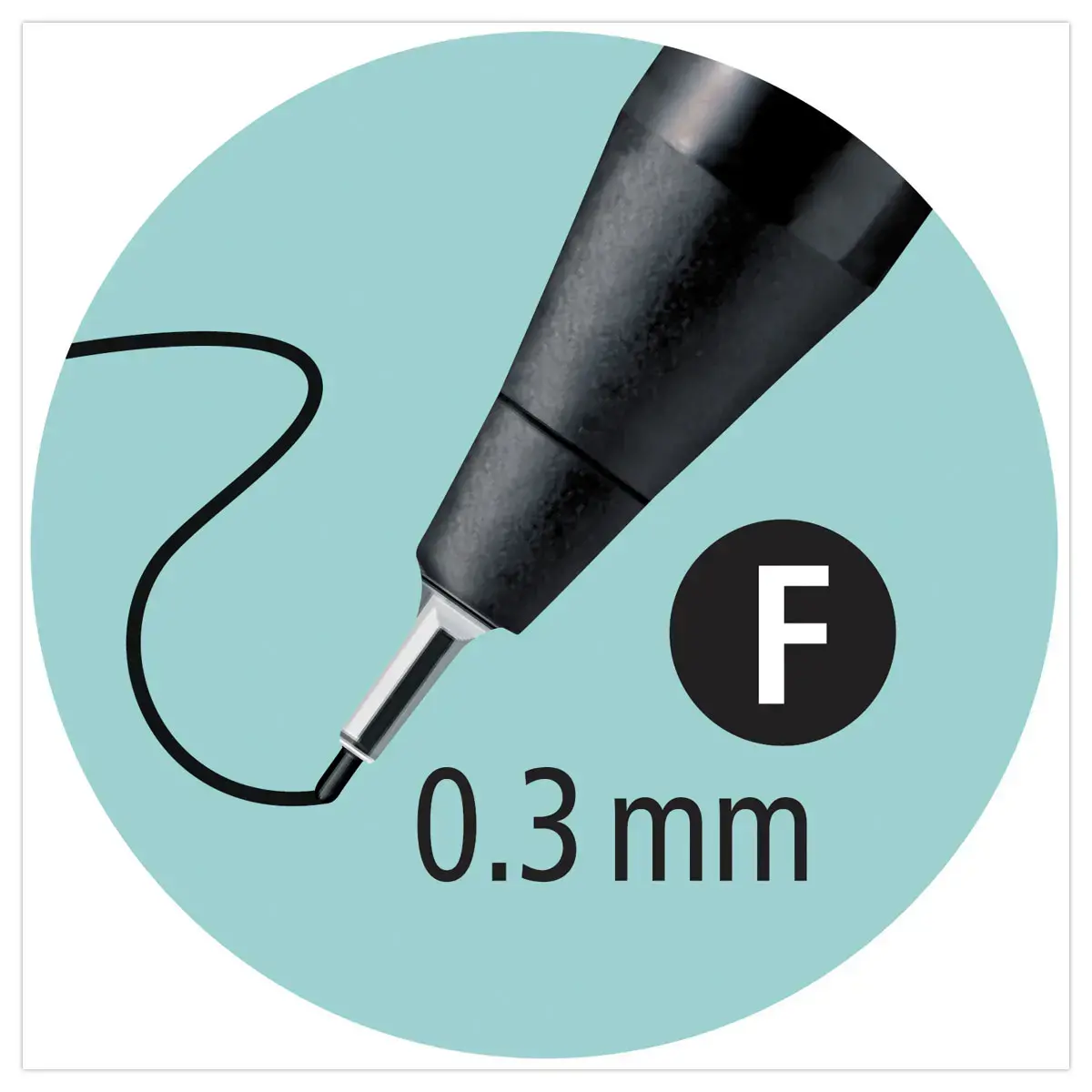 Stylo-feutre SENSOR F - Pointe fine - Rouge - STABILO photo du produit