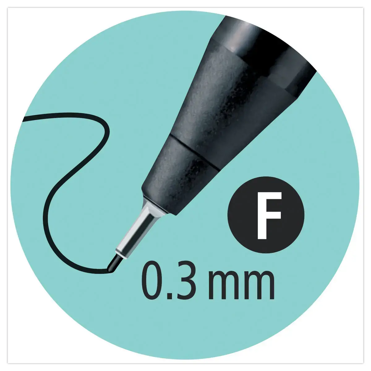 Stylo-feutre SENSOR F - Pointe fine - Vert - Stabilo photo du produit
