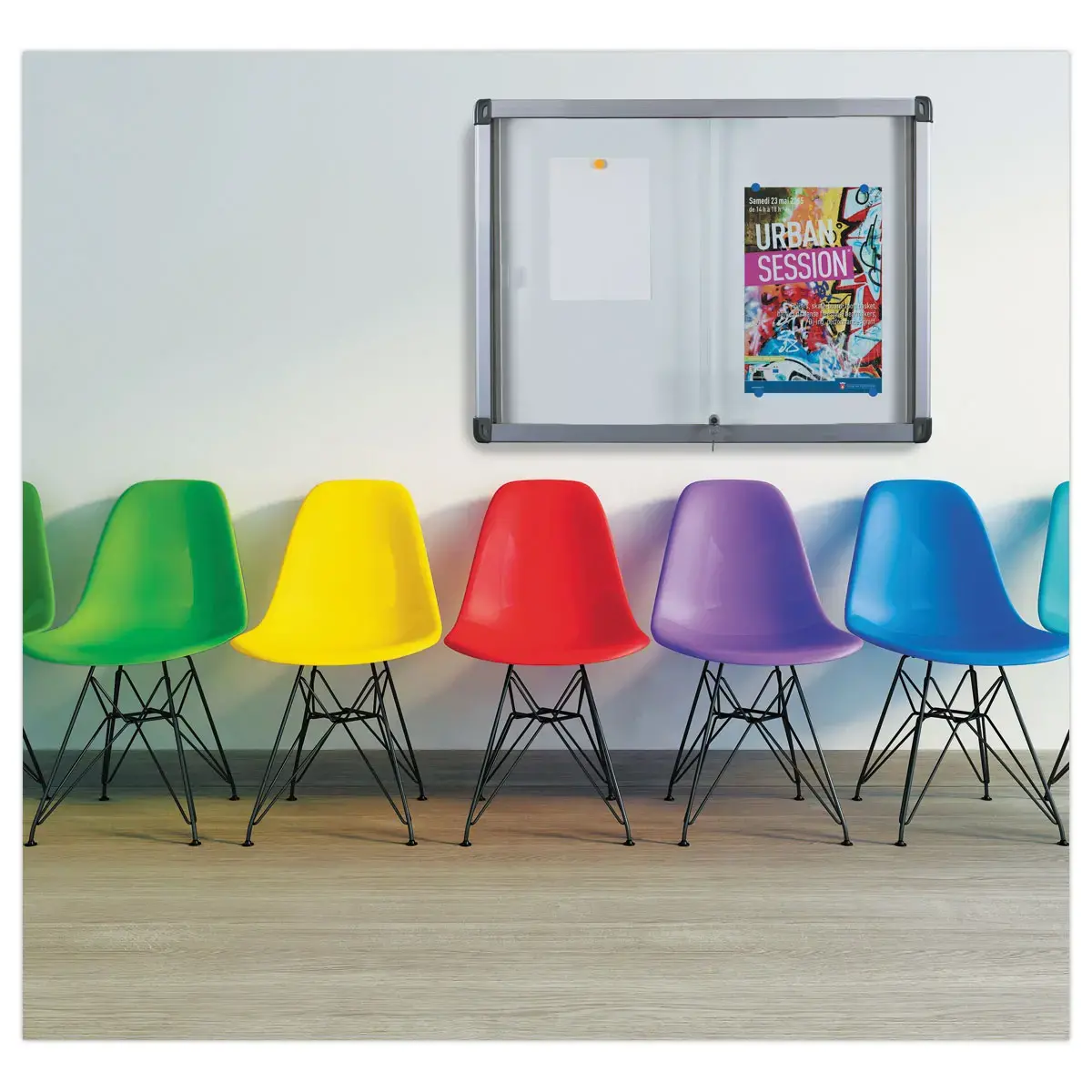 Vitrine d'intérieur coulissante grand format - Vanerum photo du produit