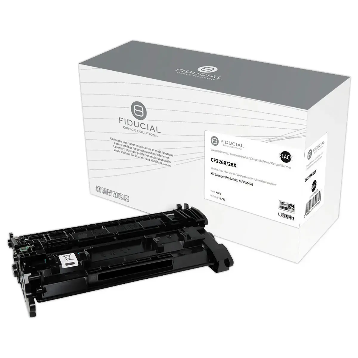 Toner - Compatibilit&eacute; HP 26X - Noir photo du produit