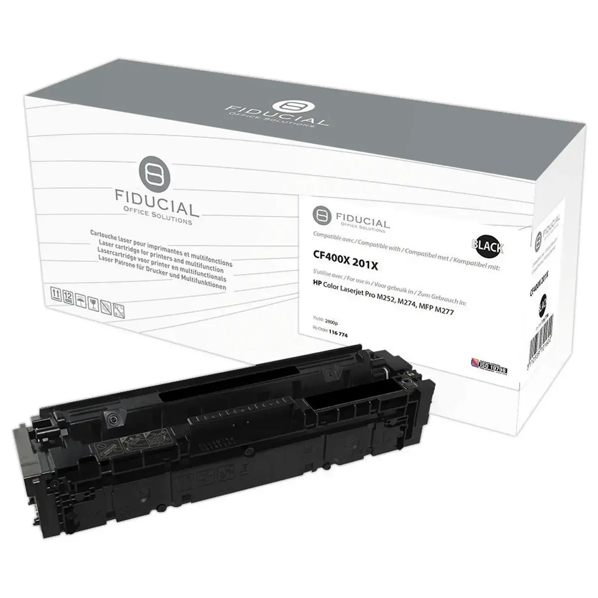 Toner remanufacturé éq. HP CF400X - Haute capacité - Noir photo du produit