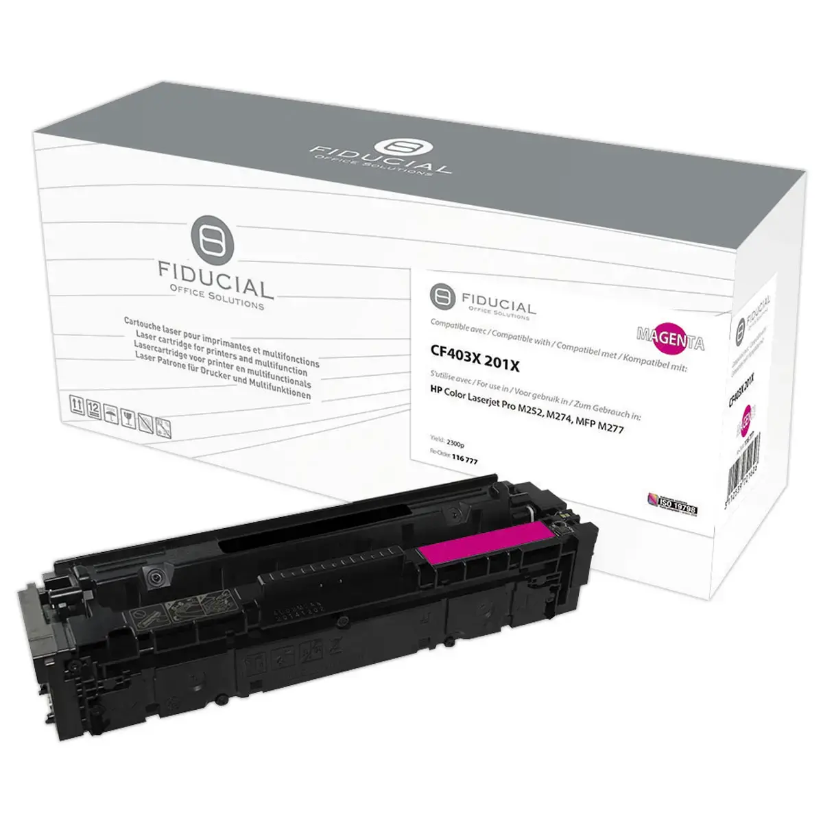 Toner remanufactur&eacute; &eacute;q. HP CF403X - Haute capacit&eacute; - Magenta photo du produit