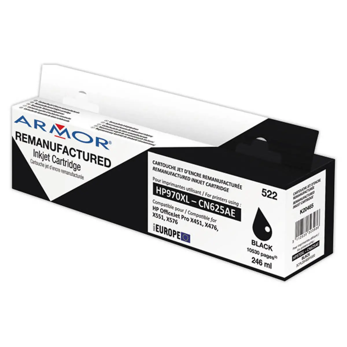 Cartouche éq. HP 970XL - Haute capacité - Noir - OWA photo du produit