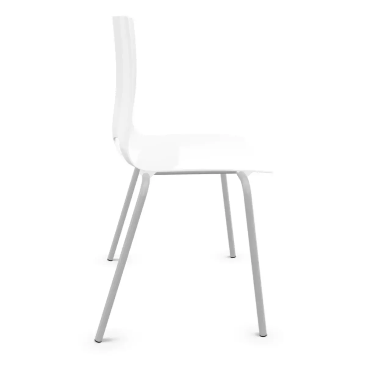 Chaise monocoque design Fondo - Blanc photo du produit