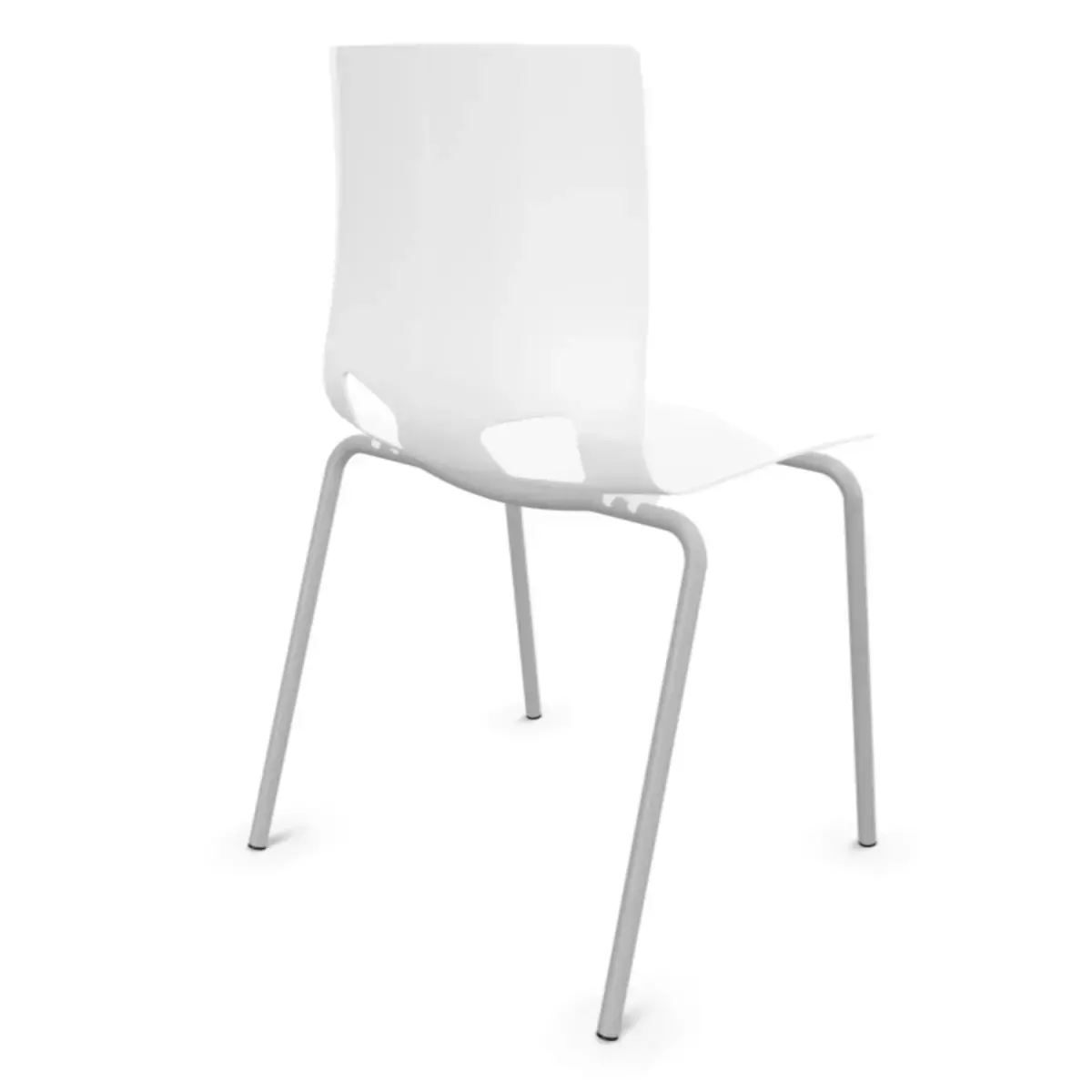 Chaise monocoque design Fondo - Blanc photo du produit