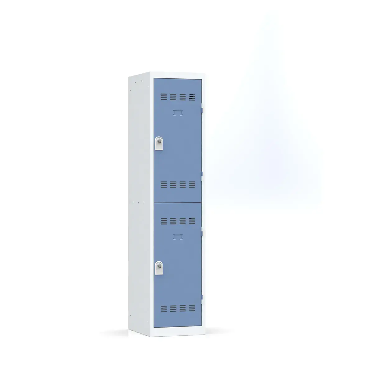 Vestiaire 2 cases - 180 x 40 cm - Gris/bleu - Vinco INDUSTRIES photo du produit